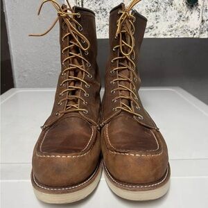 Beautiful Heritage Redwing Moc Toe Boots #8830 Very Good Condition 9.5D!